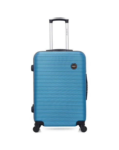 Koffer für einen längeren Aufenthalt, 4 Einzelräder, London, 75 cm, blau