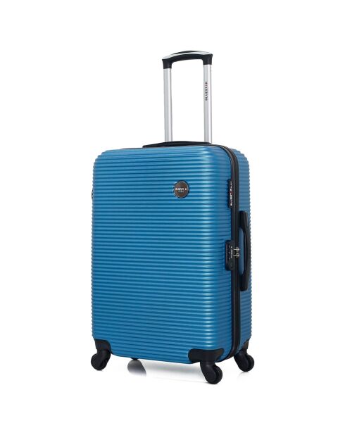 Koffer für einen längeren Aufenthalt, 4 Einzelräder, London, 75 cm, blau