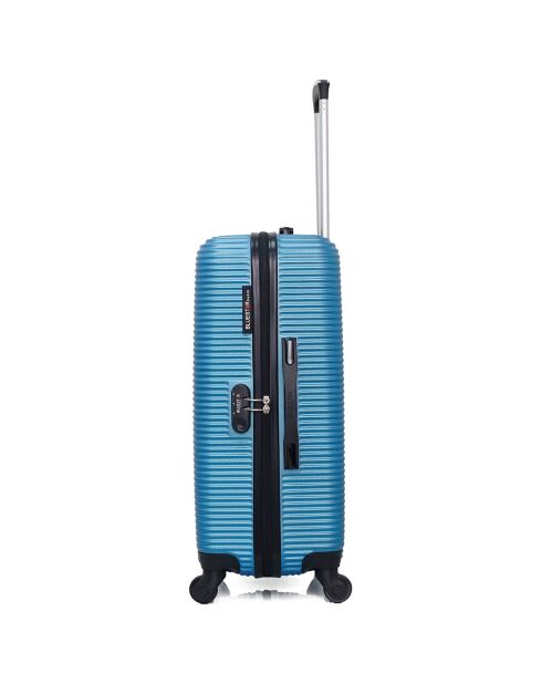 Koffer für einen längeren Aufenthalt, 4 Einzelräder, London, 75 cm, blau