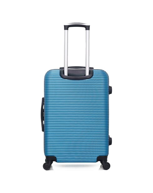 Koffer für einen längeren Aufenthalt, 4 Einzelräder, London, 75 cm, blau