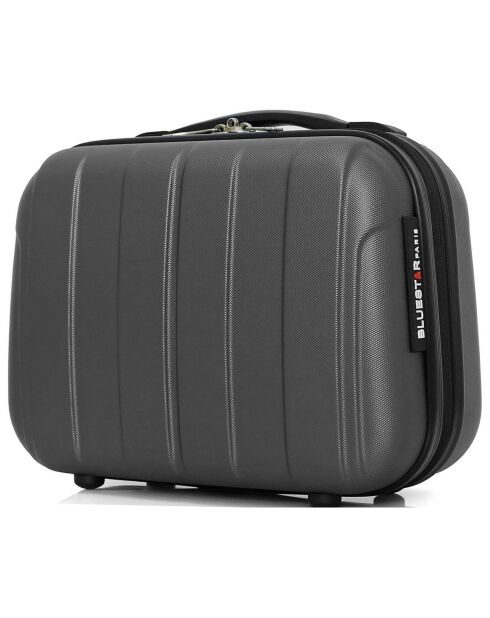 3 Valises 4 roues simples 55/65/75 cm & Vanity Napoli gris foncé