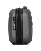 3 Valises 4 roues simples 55/65/75 cm & Vanity Napoli gris foncé