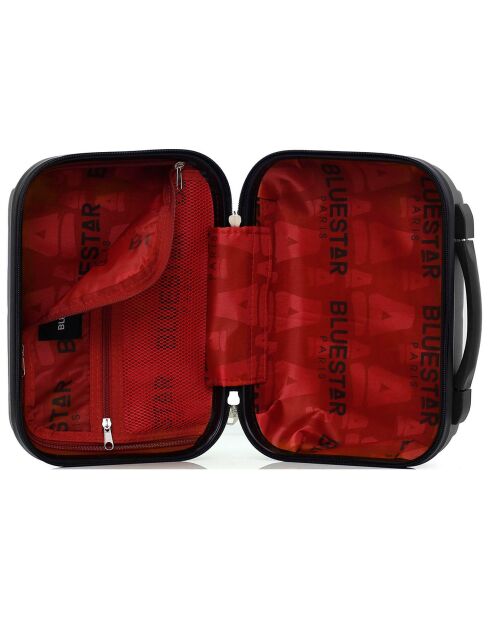 3 Valises 4 roues simples 55/65/75 cm & Vanity Napoli gris foncé