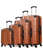 4 Allradkoffer Ottawa 75/65/55/46 cm terrakottarot