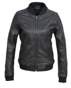 Bombers de piel de cordero negros Lalou