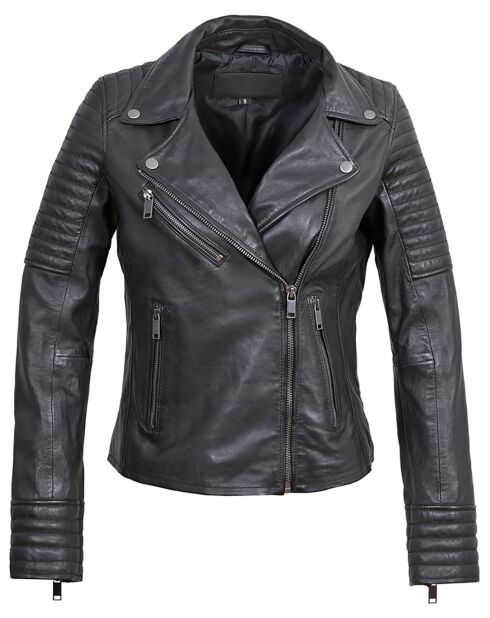 Laurana Schwarze Lammfelljacke