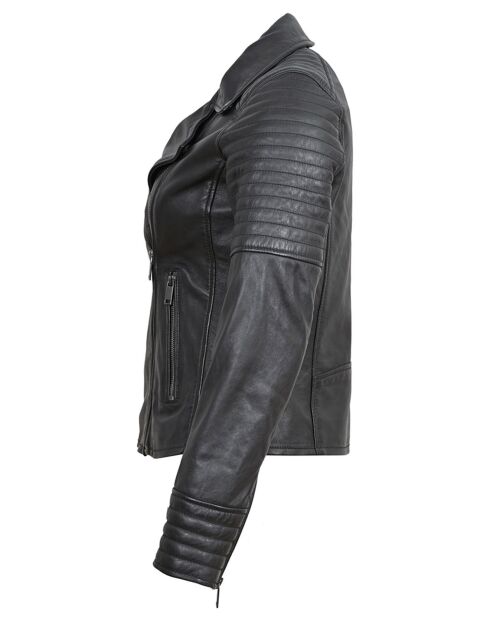 Laurana Schwarze Lammfelljacke