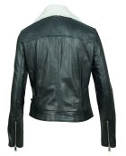 Perfecto en Cuir d'Agneau Lavine noir