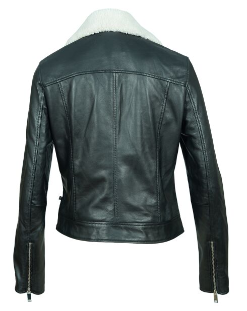 Perfecto en Cuir d'Agneau Lavine noir