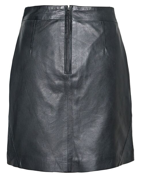 Jupe en Cuir d'Agneau Leita  noire