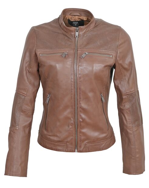 Lammfelljacke Leola Cognac