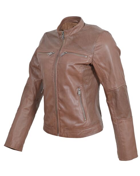 Lammfelljacke Leola Cognac