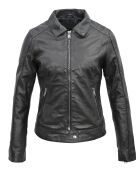 Schwarze Lammfelljacke Liah