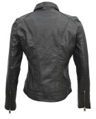Schwarze Lammfelljacke Liah