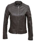 Bruine jas van lamsleer Lubia