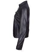 Schwarze Lammfelljacke Lyra