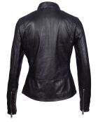 Schwarze Lammfelljacke Lyra