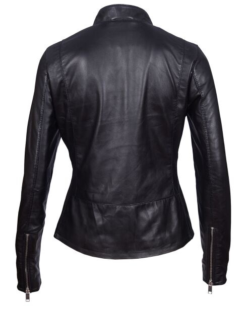 Schwarze Lammfelljacke Lyra