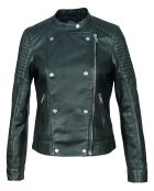 Schwarze Lammfelljacke Lyza