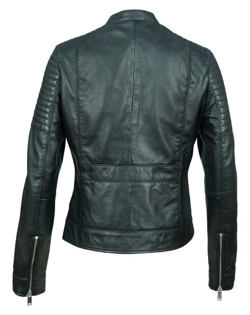 Schwarze Lammfelljacke Lyza