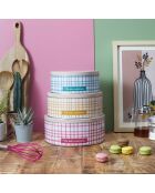 3 Boites en métal multicolores