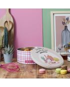 3 Boites en métal multicolores