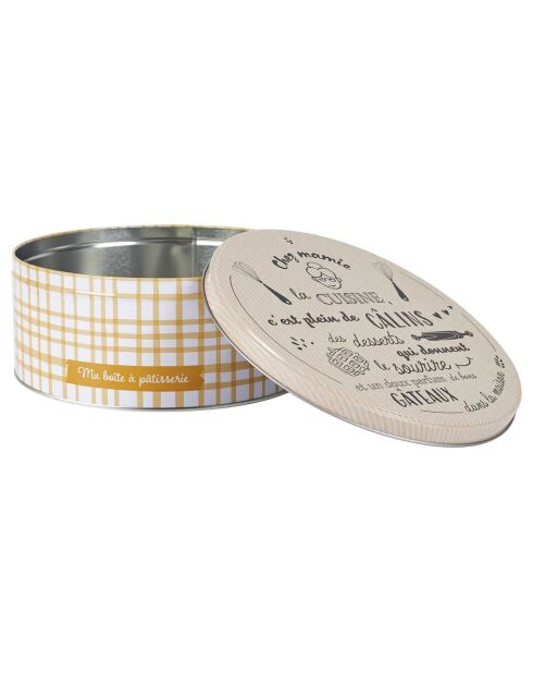 3 veelkleurige metalen dozen