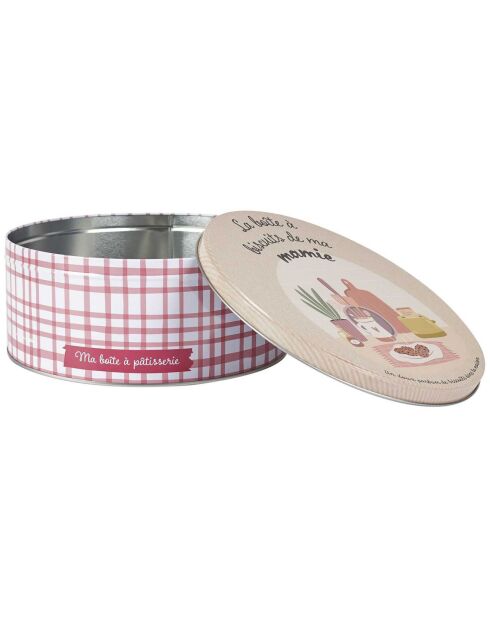 3 veelkleurige metalen dozen