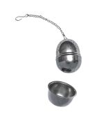 Boule à thé et support grise - 4.5x5.6x4.5 cm