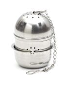 Boule à thé et support grise - 4.5x5.6x4.5 cm