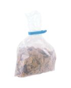 Borsa con chiusura a 10 clip bianco/blu/grigio - 10x1,7x1 cm