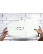 2 Rouleaux essuie tout réutilisables blanc - 8x28x8 cm