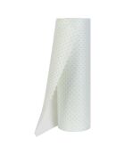 2 Rouleaux essuie tout réutilisables blanc - 8x28x8 cm