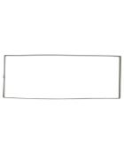 Cadre paisserie perforé rectangle gris - 30x2.6x11.2 cm