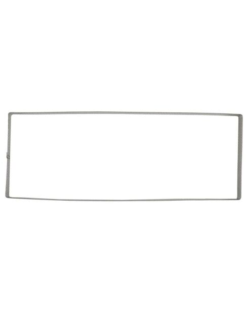 Cadre paisserie perforé rectangle gris - 30x2.6x11.2 cm