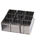 Moule à gateau cubic gris - 10x0.2x10 cm
