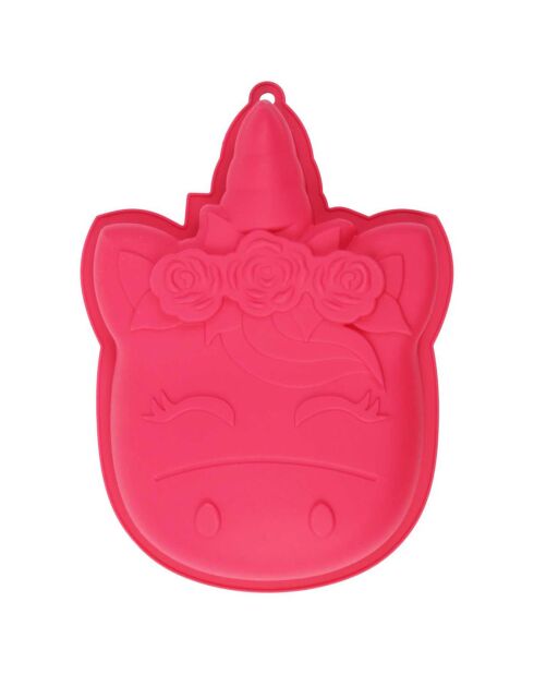 Moule silicone licorne modèle aléatoire bleu/rose - 20x3.5x25.5 cm
