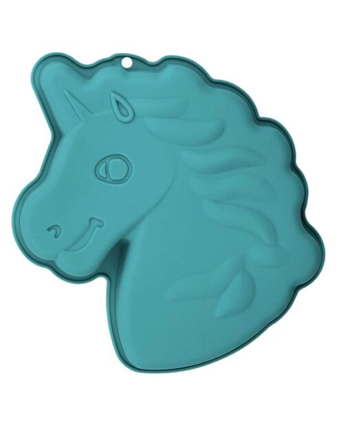 Moule silicone licorne modèle aléatoire bleu/rose - 20x3.5x25.5 cm