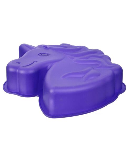 Moule silicone licorne modèle aléatoire bleu/rose - 20x3.5x25.5 cm