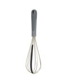 Fouet 2 en 1 spatule intégrée gris/noir - 7.5x7.5x30 cm