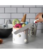 Spatule en inox gris - 38.4x3.6x3.6 cm