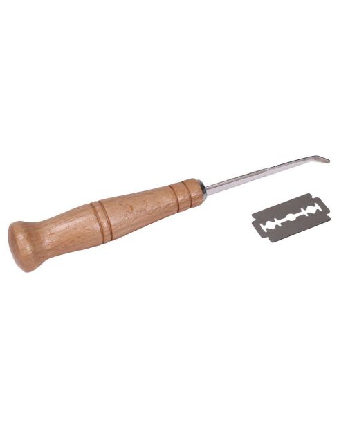 Lame de boulanger marron - 18.5x4.4x2.3 cm
