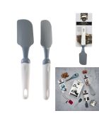 Spatule silicone gris/blanc - 5.4x2x25 cm