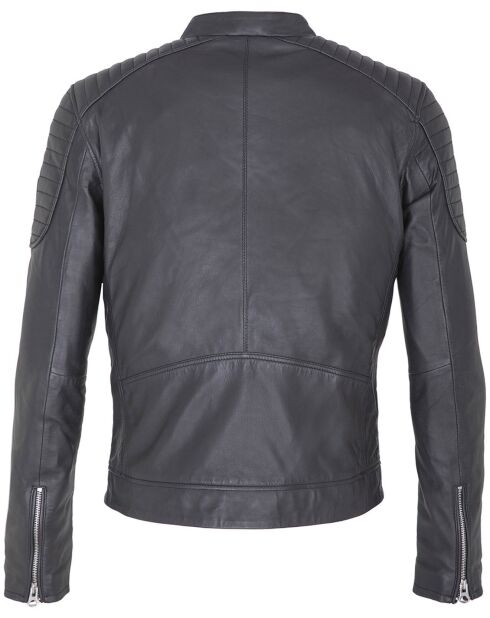 Schwarze Lammfelljacke Larry