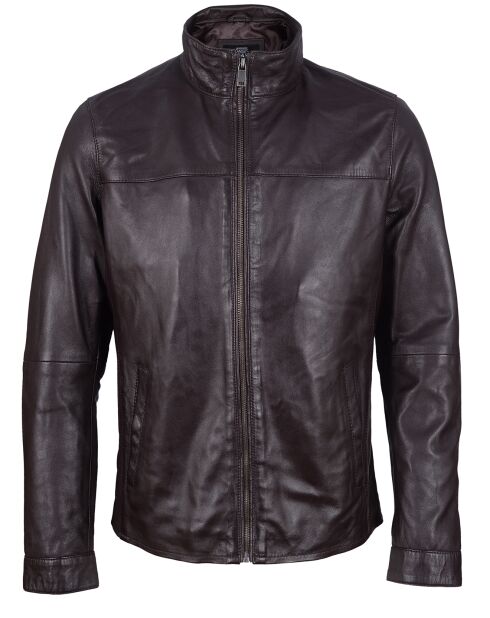 Laval Schoko-Lammlederjacke