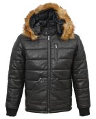 Veste en Cuir d'Agneau Lay noire
