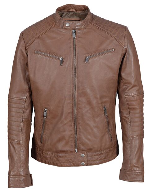 Lazo Cognac Lammfelljacke