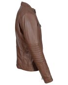 Lazo Cognac Lammfelljacke