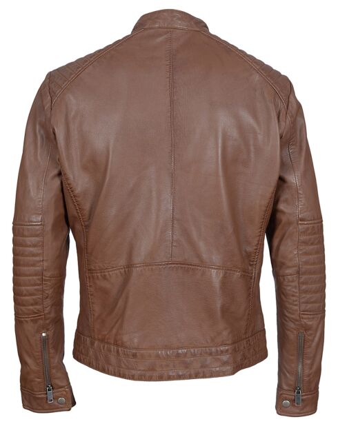 Lazo Cognac Lammfelljacke