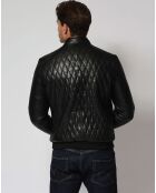 Giacca Lenaic in pelle di agnello nera